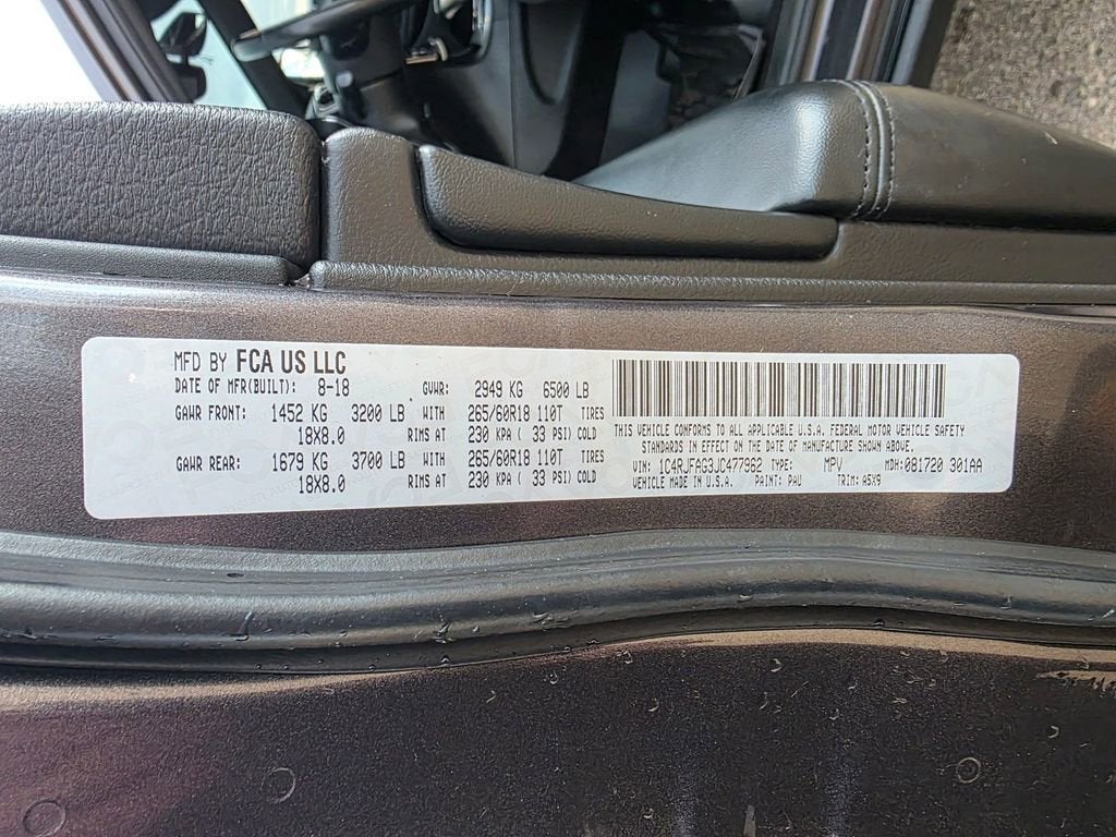 2018 Jeep Grand Cherokee Laredo E