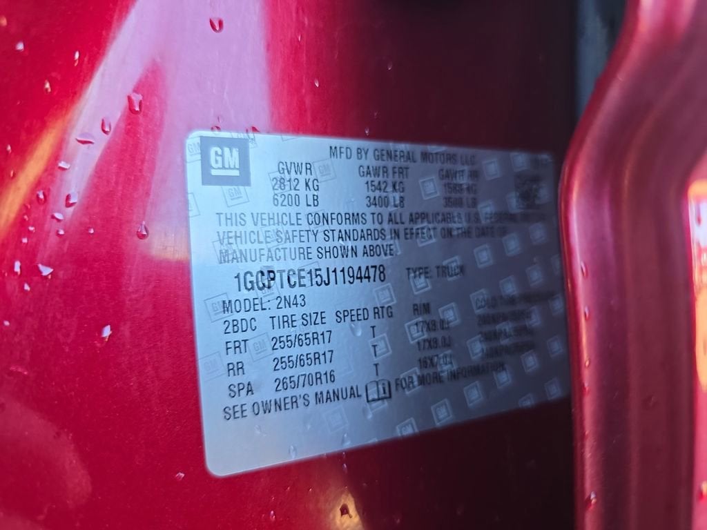 2018 Chevrolet Colorado 4WD LT