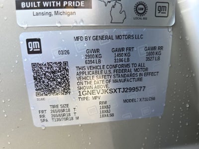 2026 Chevrolet Traverse Z71