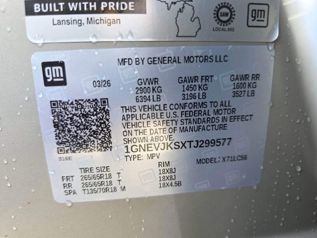 2026 Chevrolet Traverse Z71