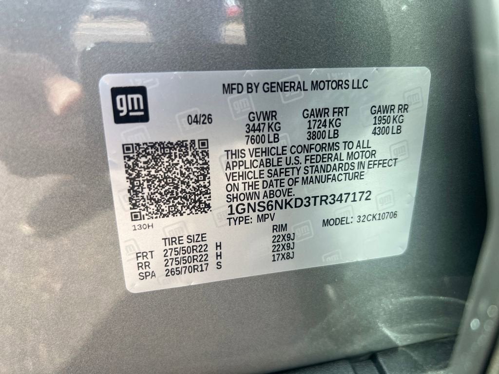 2026 Chevrolet Tahoe LT