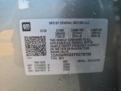 2026 Chevrolet Tahoe RST