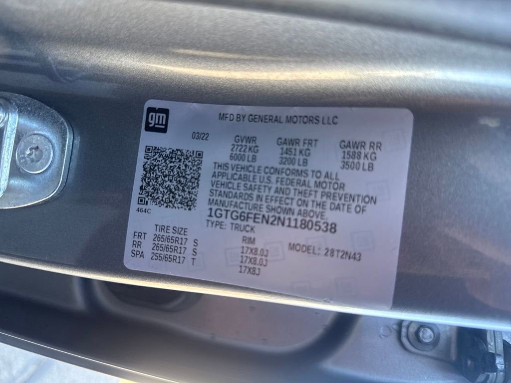 2022 GMC Canyon AT4 - Cloth