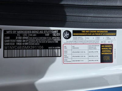 2021 Mercedes-Benz G-Class G 550
