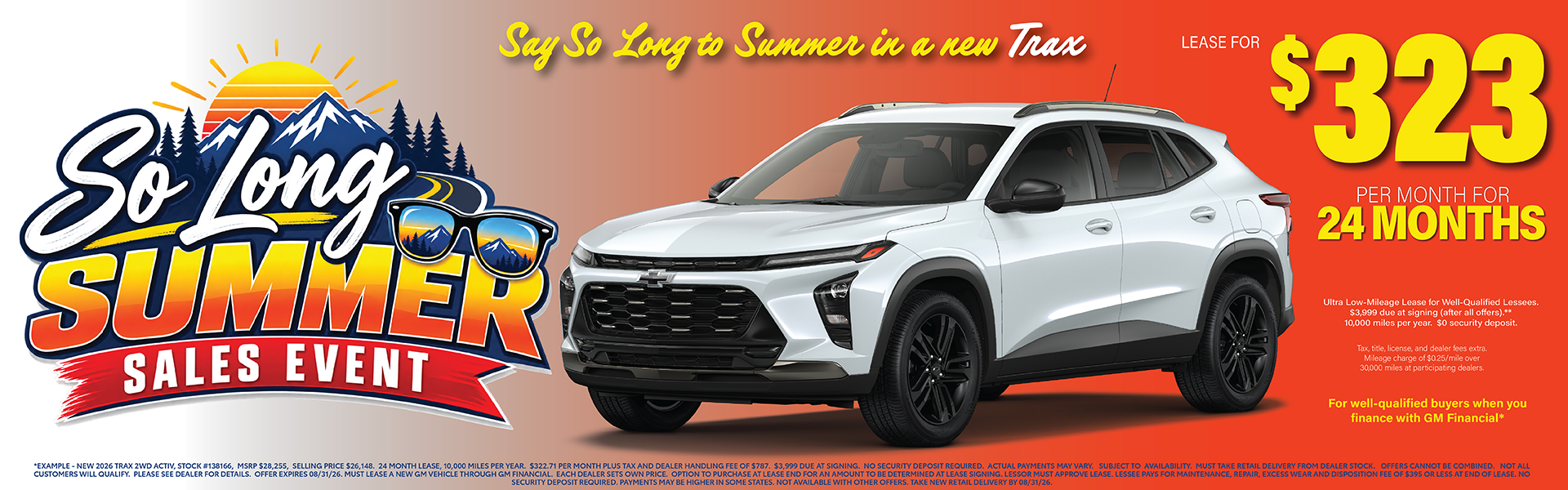 Great Lease Offer on Trax