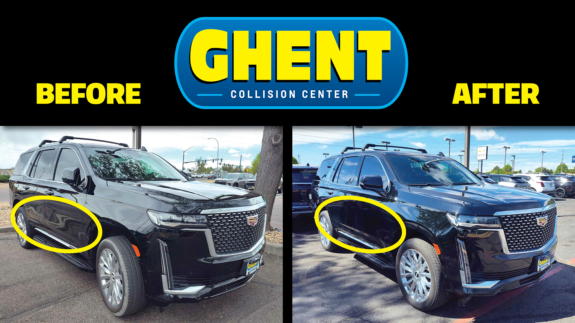 Escalade Before and After