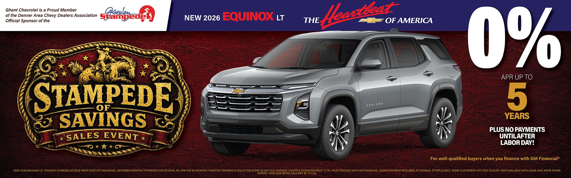 Great Finance Offer on Equinox