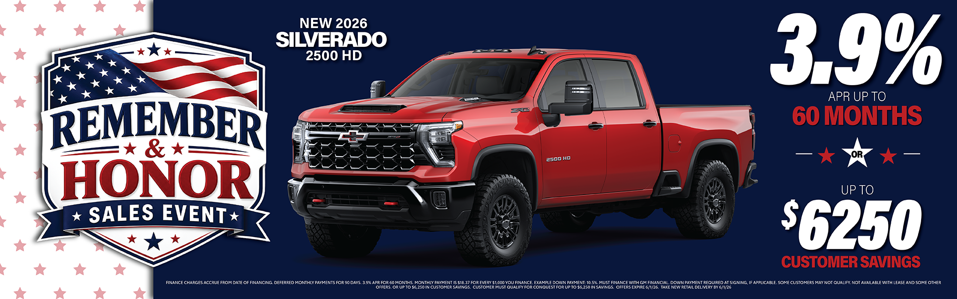Memorial Day Savings on Silverado 2500 HD